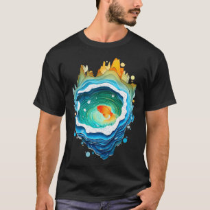 Goldfisch im kleinen Teich T-Shirt