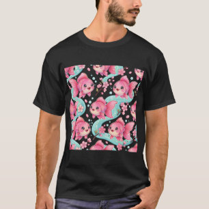 Goldfisch Kirschblüte Süß Rosa Kawaii T-Shirt