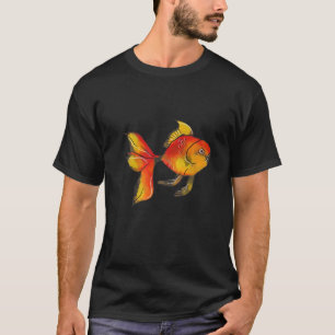 Goldfisch Künstlerischer Fisch Koi Karpfen T-Shirt