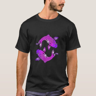 Goldfisch Künstlerischer Fisch Koi Karpfen T-Shirt