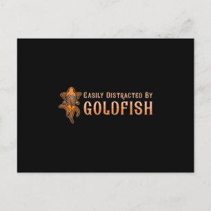 Goldfisch, leicht von Goldfischen abgelenkt Postkarte
