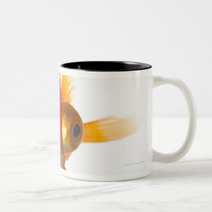 Goldfisch mit großen Augen 2 Zweifarbige Tasse