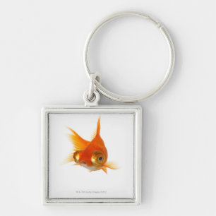 Goldfisch mit großen Augen Schlüsselanhänger