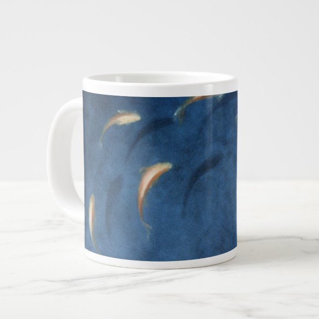 Goldfisch-Pool Jumbo-Tasse (Vorderseite Links)