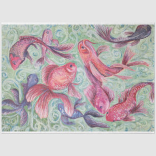 Goldfisch Seidenpapier