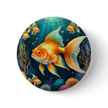 Goldfisch unter Wasser