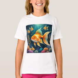 Goldfisch unter Wasser T-Shirt