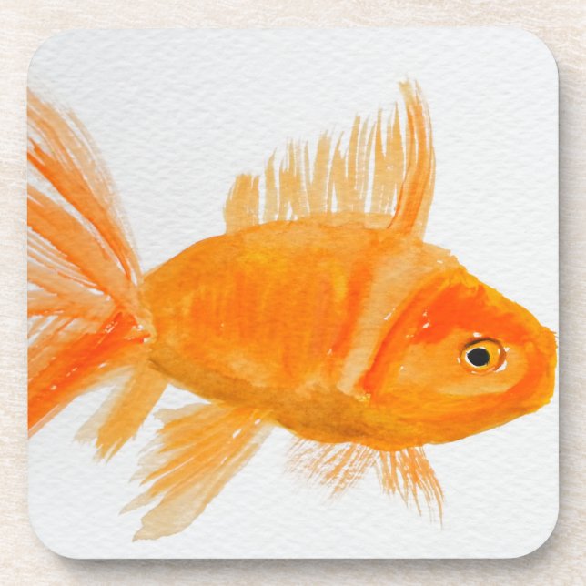 Goldfisch Untersetzer (Vorderseite)