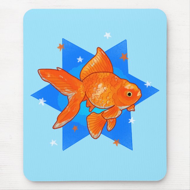 Goldfische mit Sternen Mousepad (Vorne)