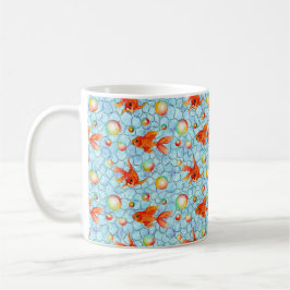 Goldfische und Seifenblasen Kaffeetasse