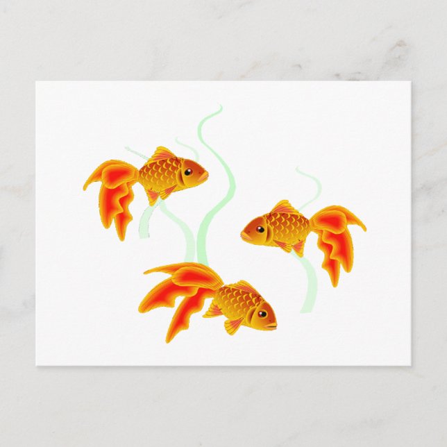 Goldfischerei Postkarte (Vorderseite)
