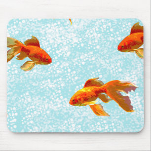 Goldfischmuster Mousepad
