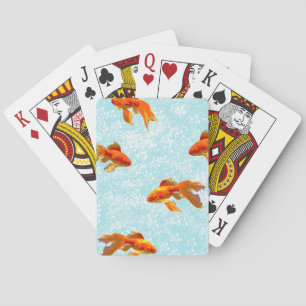 Goldfischmuster Spielkarten