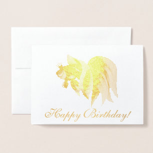 Goldfischprinzessin als Geburtstagsgeschenk Folienkarte