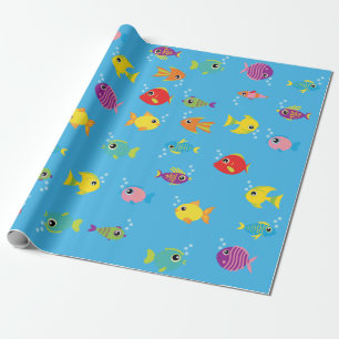 Goldfish-Aquarium-niedliches 1. Geschenkpapier