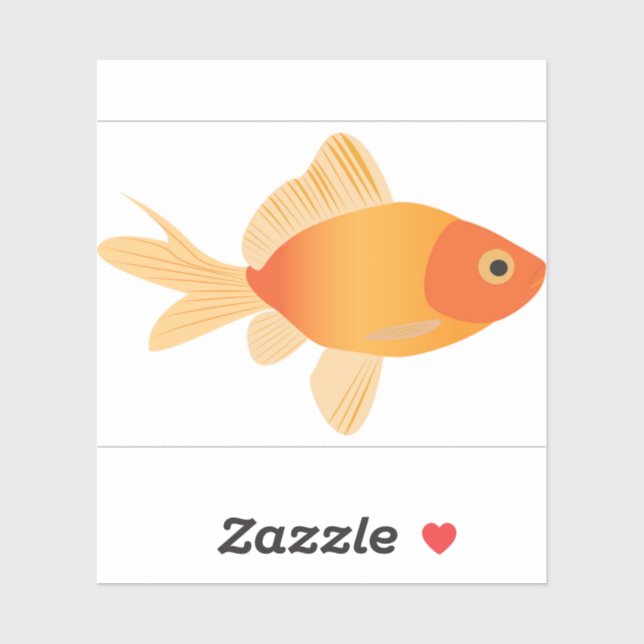 Goldfish Aufkleber (Blatt)