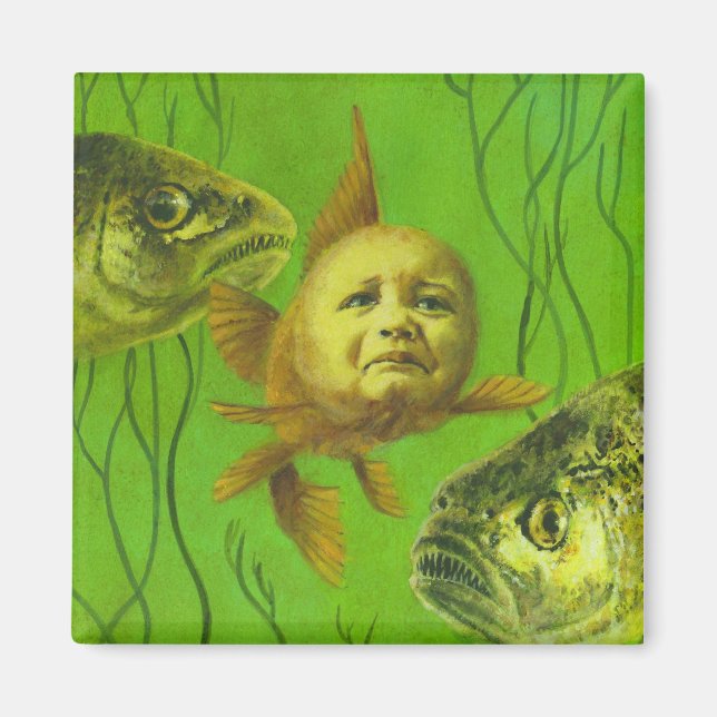 Goldfish Baby Mutant Design Magnet (Vorne)