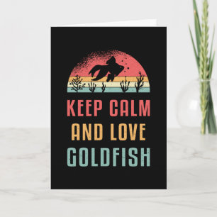 Goldfish Behalte Ruhe und Liebe Goldfisch Karte