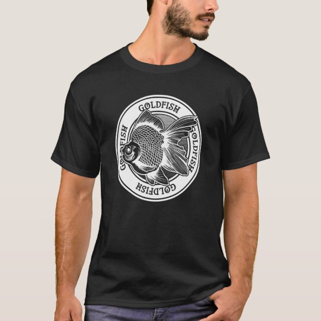 Goldfish Besitzer Tattoo Style Tropischer Fisch Ta T-Shirt (Vorderseite)