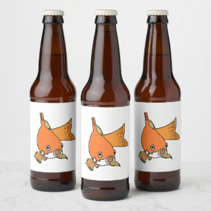 Goldfish Bierflaschenetikett