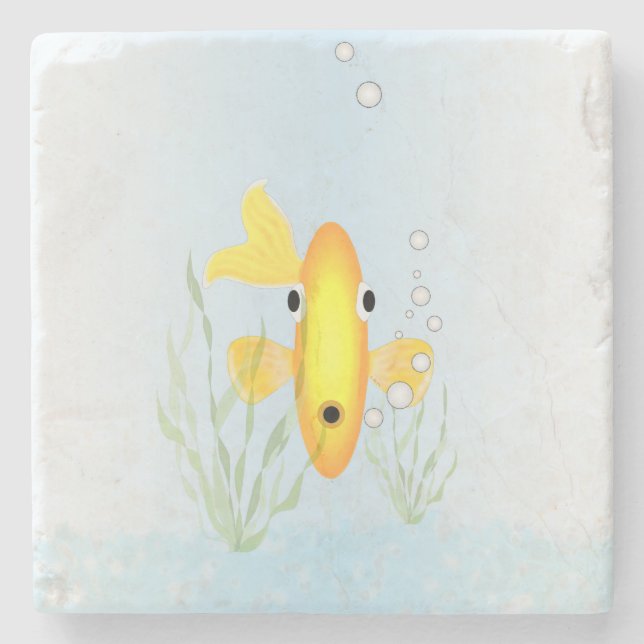 Goldfish Bowl Stone Untersetzer (Vorderseite)