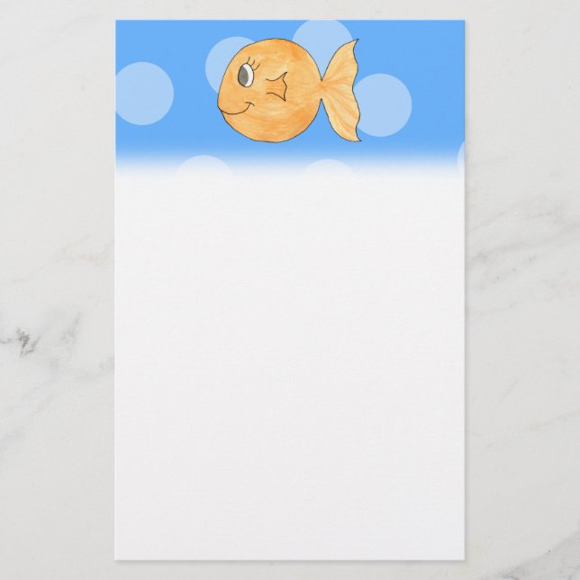 Goldfish. Briefpapier (Vorderseite)
