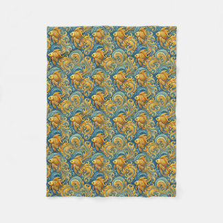 Goldfish Designdecke Fleecedecke