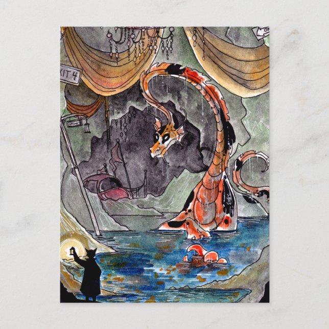 Goldfish Dragon's Lair Postcard Postkarte (Vorderseite)