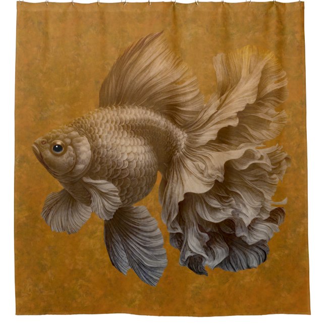 Goldfish Duschvorhang (Vorderseite)