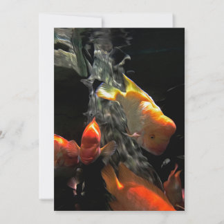 Goldfish |Farbiges Aquarium Feiertagskarte