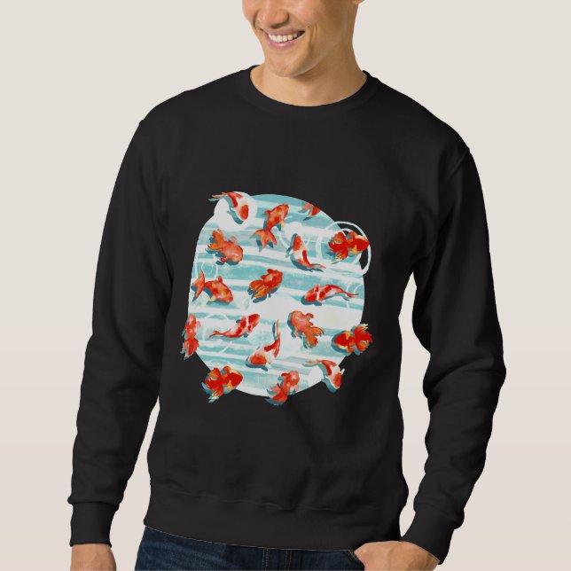 Goldfish-Fischerei Sweatshirt (Vorderseite)