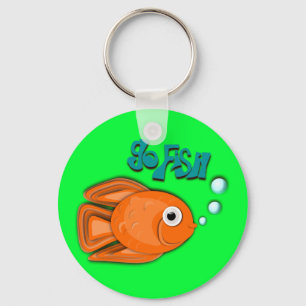 Goldfish "Go Fish" Schlüsselanhänger