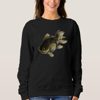 Goldfish Goldfish Schwarzes Teleskop Auge Goldfish Sweatshirt