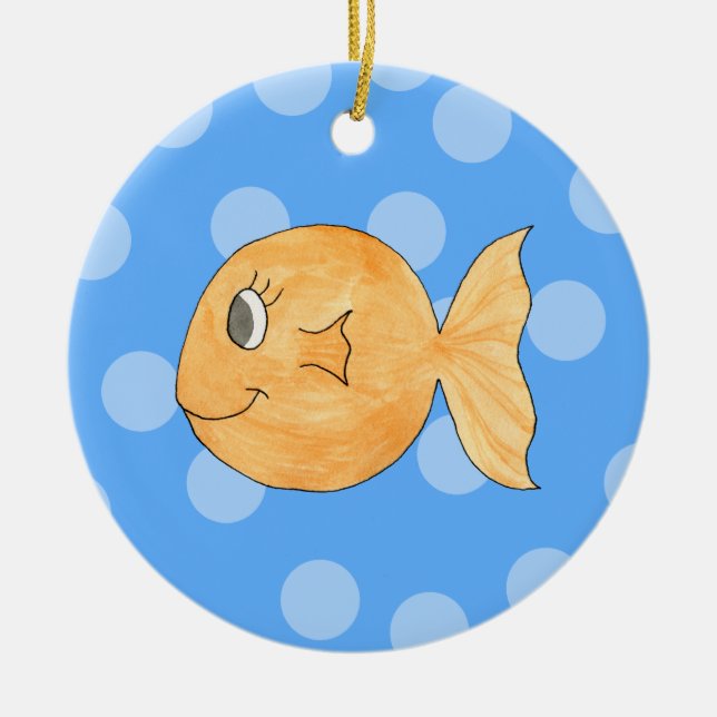 Goldfish. Keramikornament (Vorne)