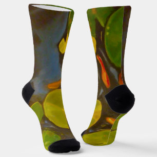 Goldfish Koi Pond Water Lilies Socken