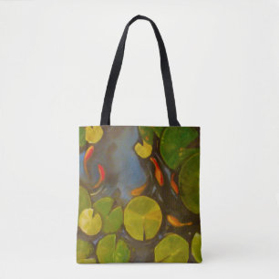 Goldfish Koi Pond Water Lilies Tasche