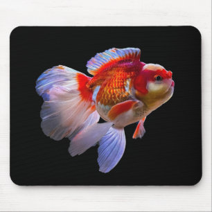 Goldfish mit schwarzem Hintergrund Mousepad