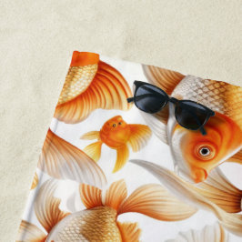 Goldfish Muster Tapete und Vorhang Strandtuch