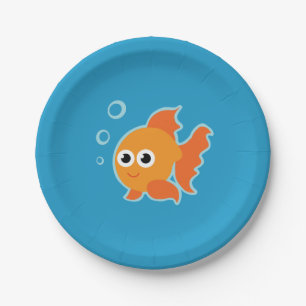 Goldfish Party Pappteller