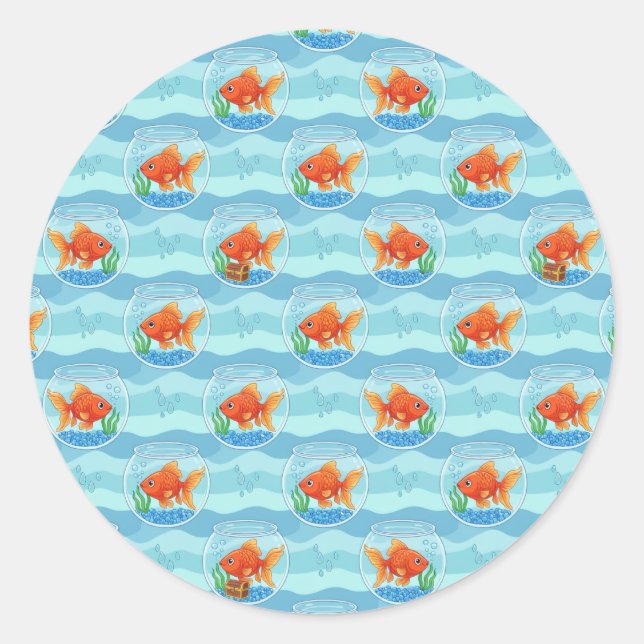 Goldfish Party Stickers (Vorderseite)