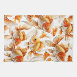 Goldfish Pattern Kissen und Fleece Blanket Geschirrtuch