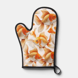 Goldfish Pattern Kissen und Fleece Blanket Ofenhandschuh