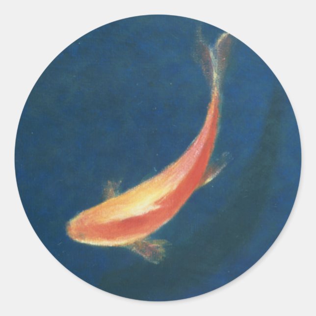 Goldfish Runder Aufkleber (Vorderseite)
