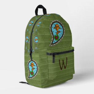 Goldfish skalieren bedruckter rucksack