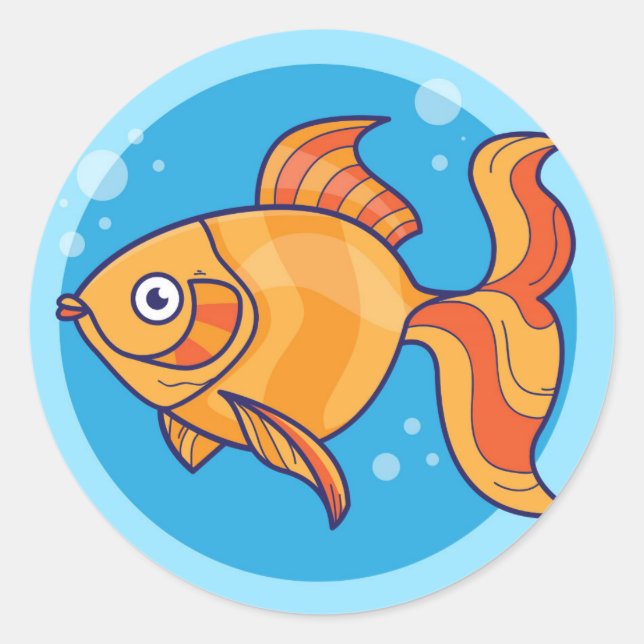 Goldfish Stickers (Vorderseite)