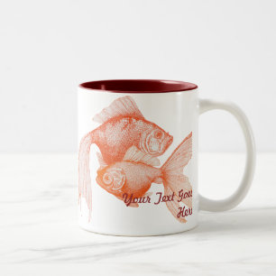 Goldfish-Tasse Zweifarbige Tasse