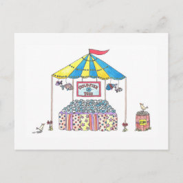 Goldfish Toss Postkarte