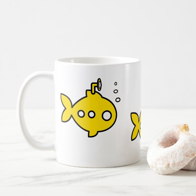 Goldfish U-Boot Kaffeetasse (Mit Donut)