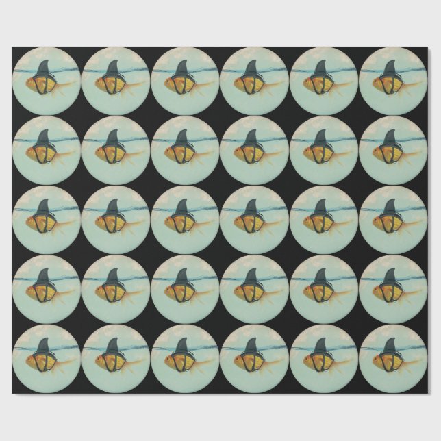 Goldfish with a Shark Fin Geschenkpapier (Flach)