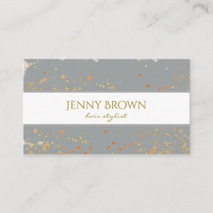 Goldfleckchen graue, trendige Visitenkarte
